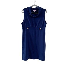 Lilly Pulitzer Finn Shift Ponte Dress Navy